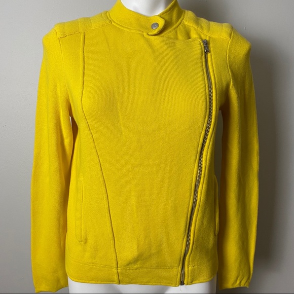 Lauren Ralph Lauren Jackets & Blazers - Ralph Lauren Yellow Knitted Zip Up Blazer - M